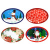 PLATTER OVAL 4AST CHRISTMAS PRINTS 18.5IN PLASTIC UPC LABEL