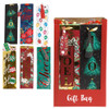 BOTTLE BAG PAPER 14IN CHRISTMAS 6AST IN 48PC PDQ