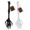 SKELETON TONGS 2PK 11.3IN BLK/WHITE EA SET W/HLWN HT