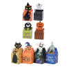 TREAT BOX HALLOWEEN 4PK/4 DESIGNS 2AST PKS 6.3 X 9.84IN PBH