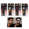MAKEUP TRAY HALLOWEEN 6 COLOR 4AST FLESH/INJURY/ANIMAL/HORROR AGE 14+