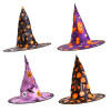 WITCH HAT KIDS PRINTED 4AST 13IN DIA HT/JHOOK
