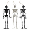 SKELETON HANGING DECOR 24IN 12 NATURAL/3 EA BLACK& ANTIQUE SILVER TWINE/HANGING HDR