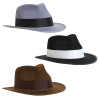 HAT MENS COSTUME FEDORA 3AST COLORS/HT/JHOOK