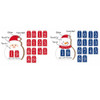 COUNTDOWN CALENDAR MDF TABLE DECOR 2AST W/FUR TRIM 5IN H SANTA/SNOWMAN XMAS LABEL