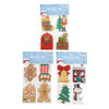 GIFT TAGS CHRISTMAS 12CT DIECUT W/STRING 3AST/4STYLES PER PK HOTSTAMP/XM PBH