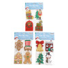 GIFT TAGS CHRISTMAS 12CT DIECUT W/STRING 3AST/4STYLES PER PK HOTSTAMP/XM PBH