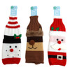 WINE BOTTLE CHRISTMAS COVER 3AST SANTA/SNOWMAN/REINDEER KNIT