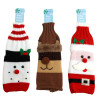 WINE BOTTLE CHRISTMAS COVER 3AST SANTA/SNOWMAN/REINDEER KNIT