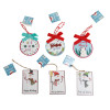 ORNAMENT MDF 6AST CHRISTMAS XMAS/HT