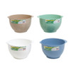 MIXING BOWL 67 OZ 4 ASSORTED COLORS GREEN BLUE BEIGE WHITE