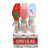 SPATULA 18PK PDQ 3AST CHRISTMAS OH WHAT FUN ASSORTED SILICONE/WOOD
