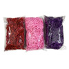SHREDS CRINKLE CUT PAPER 50G RED/PINK/PURPLE PRTD OPP BAG