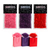SHREDS CRINKLE CUT PAPER 50G RED/PINK/PURPLE PRTD OPP BAG