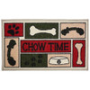 DOORMAT 18X30 CHOW TIME PRINTED 100% NYLON