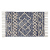 SCANDINAVIAN RUG 2X3 LOOMED SHAG FRENCH BLUE 100%COTTON