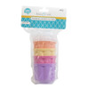 PUDDING MOLDS W/LIDS 4PC SET MULTICOLOR B&C PBH