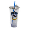 GLITTER CUP W/STRAW 20 OZ DOUBLE WALL INSULATED RAVENCLAW HARRY POTTER