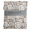 TABLECLOTH 60IN STONE FLORAL PRINT ROUND WATER/STAIN RESISTANT 100%POLYESTER