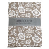 TABLECLOTH 60X120 W/ZIPPER STONE FLORAL PRINT INDOOR/OUTDOOR WATER/STAIN RESISTANT 100%POLYESTER