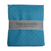 TABLECLOTH 60X84 W/ZIPPER STORM BLUE TONAL LATTICE PRINT INDOOR/OUTDOOR WATER/STAIN RESISTANT 100%POLYESTER