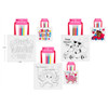 TREAT BAG DIY VALENTINE TOTE W/4 MINI MARKERS 3AST 9.4 X 8.7IN VAL HDR