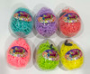 MAGIC WORMS 30GM IN EGG SHAPE CONTAINER 6ASST COLORS IN 12PC PDQ EA/LABEL