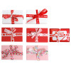 RIBBON VALENTINE .6INX3YD ROLL 6AST PRINTS IN 36PC PDQ