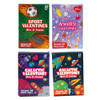 VALENTINE CARDS 32CT 4AST BOYS STYLES W/STICKERS COLOR BOXED/24PC PDQ