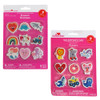 ERASERS VALENTINE NOVELTY SHAPED 9PK 2AST/BLC