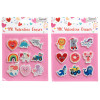 ERASERS VALENTINE NOVELTY SHAPED 9PK 2AST/BLC