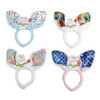 BUNNY EAR PLUSH HEADBAND LIGHT-UP 4AST PRINTS HEADER CARD