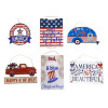 WALL PLAQUE PATRIOTIC 6AST MDF/LABEL