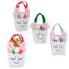 TREAT BAG FELT W/BUNNY FACE & EARS 3AST 7.87 X 9 X 2.4 EASTER HT
