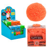BALL FLUFFY ANTI-STRESS 2.36IN IN TRYME BOX 3AST COLORS/24PC PDQ