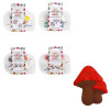 CRAFT KIT PAINT SET W/2 PLASTER FIGURES/3 PAINTS/1 BRUSH IN CONTAINER 4AST SLEEVE CARD