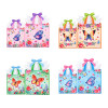 GIFT BAG BUTTERFLY 2PKS MED OR LG 4CLRS EA/REUSABLE 11.4 X 10.6 X 47. & 9 X 8.6 X 4.3  BARBELLHDR