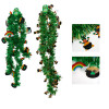 GARLAND TINSEL ST PAT 9FT 2AST 3PLY 2TONE W/2.75IN DIECUT TIPS/HEADER