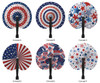 HAND FAN PATRIOTIC 3PK ACCORDIAN PAPER 9IN DIA/PBH