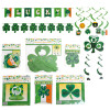 PARTY DECOR ST PAT 6AST BANNER/TABLE/HANGING HONEYCOMB/FOIL/PAPER