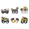 GLASSES NOVELTY GRADUATION 6AST STYLES NO LENS GLITTER FABRIC TCD