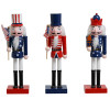 NUTCRACKER PATRIOTIC WOOD 10IN 3AST HOLDING FLAG OR LIBERTY TORCH/LABEL