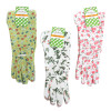 GARDEN GLOVES LADIES X-LONG 14IN POLY W/PVC DOT PALM 3AST PRINTS L&G HDR
