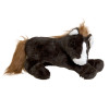 PLUSH 13IN LAYING HORSE DARK BROWN (10.00)