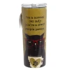TUMBLER 20OZ 3X7.75 COFFEE CAT LADY STAINLES STEEL/PLASTIC