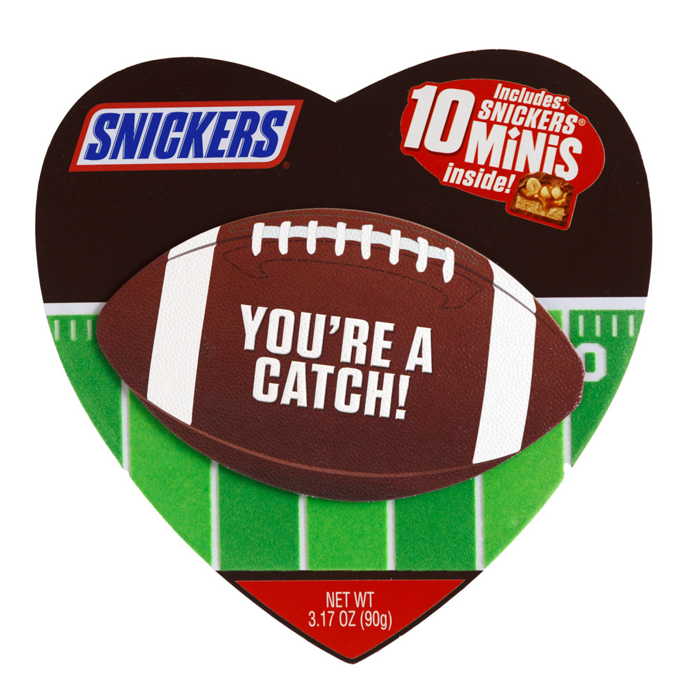 SNICKERS TEXTURED HEART BOX W/SNICKERS MINIS 3.17 OZ COUNTER