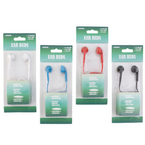 EARBUDS 3.5MM JACK 48IN CORD W/MICROPHONE & VOLUME CONTROL 4AST CLRS COMPATABLE W/MOST SMARTPHONES