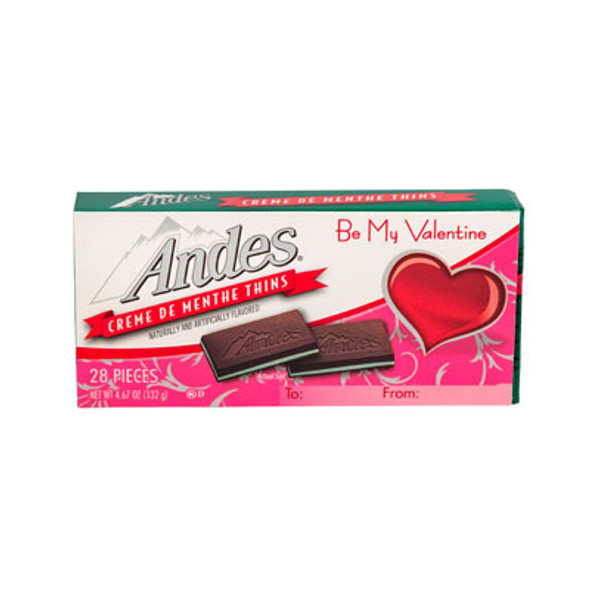 VALENTINE CANDY ANDES MINTS CARD 4.67 OZ IN FLOOR DISPLAY