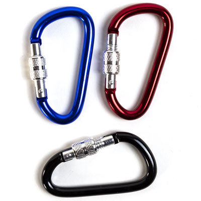 CARABINER D-RING ASSORTED COLORS