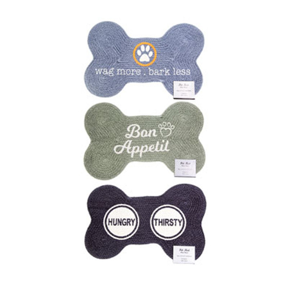 BONE SHAPE RUG 15 X 23ASST DESIGNS/COLORS BONE SHAPE RUG 15 X 23ASST DESIGNS/COLORS